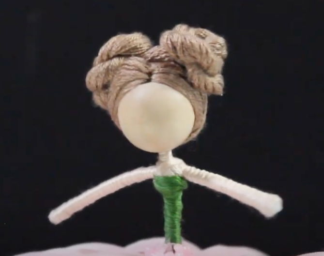 DIY Doll Hairstyle Space Buns DIY Dollmaking | DIY Doll Hairstyle Space Buns | Flower Fairy Hairstyle Tutorial