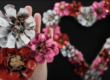 Valentine Pinecone Flower Wreath | How To Make a Wreath with Pinecone Flowers | Pinecone Craft Ideas
