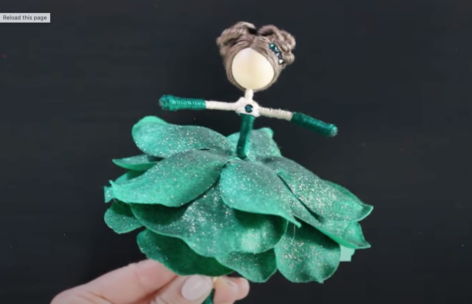 DIY May Birthstone Fairy | DIY Fairy | Easy Doll Making Tutorial | Emerald Flower Fairy