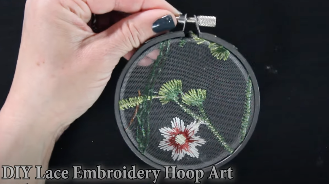 Embroidery Hoop Art | Lace Embroidery Hoops | Wall Hangings | Mother's Day Gift | Shower Favors Idea