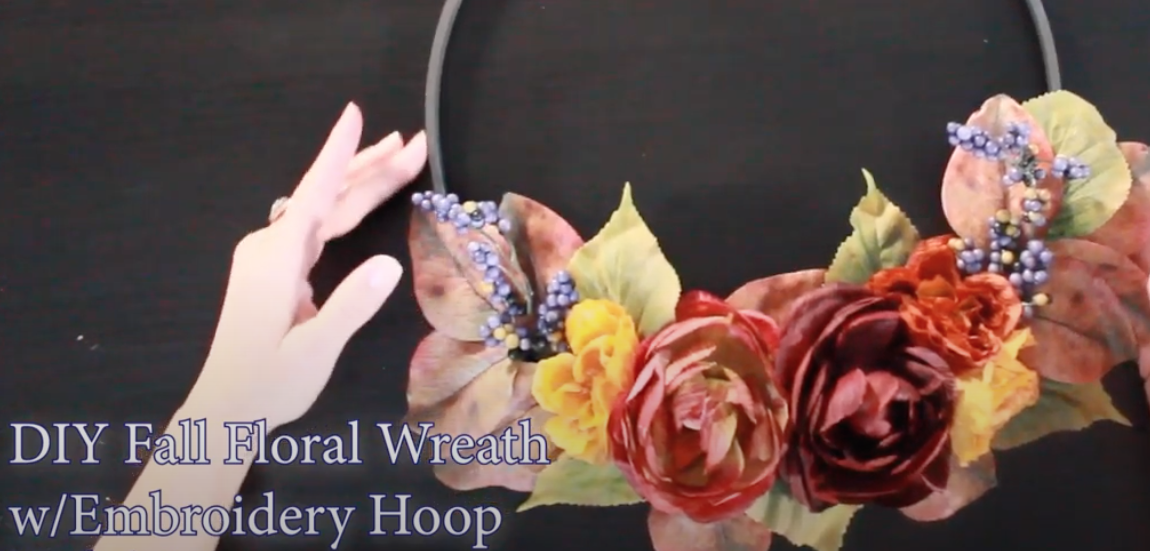 DIY Wreath with Embroidery Hoop DIY Wreath with Embroidery Hoop